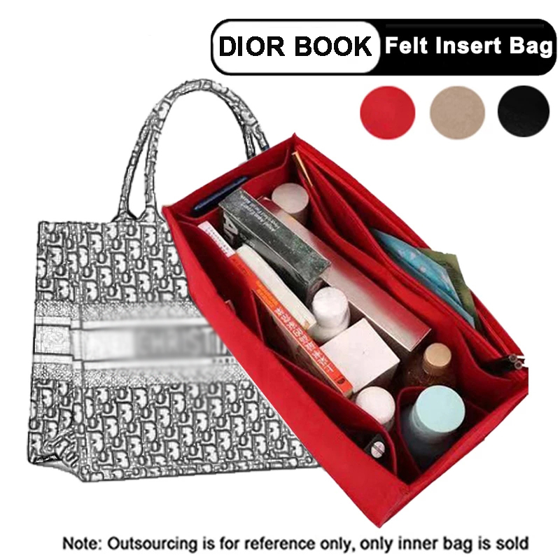 Skincare Dior - Vilten Doek Insteektas Past BOEK TOTE