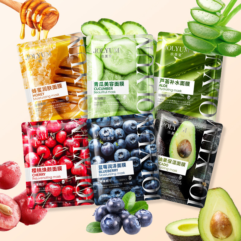 Skincare Omg - Fruit hydraterend gezichtsmasker 5 stuks huidverzorging